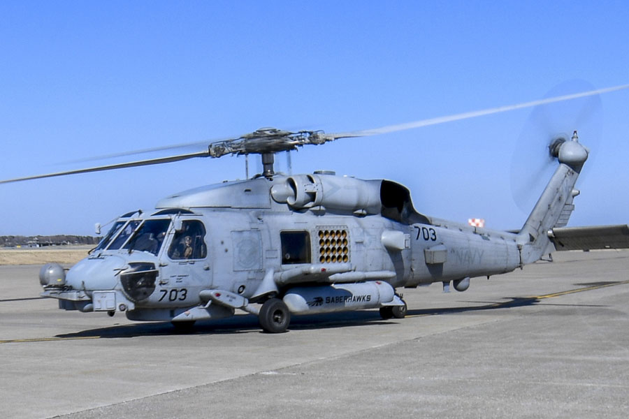 210421-N-EJ241-2061



MISAWA, Japan (April 21, 2021) – Aviation Boatswain’s Mate (Handling) 3rd Class Grant Daniels, assigned to Naval Air Facility (NAF) Misawa, salutes the crew of an MH-60R Sea Hawk, assigned to the “Saberhawks” of Helicopter Maritime Strike Squadron (HSM) 77, as they take off from NAF Misawa. NAF Misawa provides aviation and ground logistic support and services to all permanent and transient U.S. Navy and U.S. Marine Corps forces in Northern Japan. (U.S. Navy photo by Mass Communication Specialist 2nd Class Jan David De Luna Mercado)