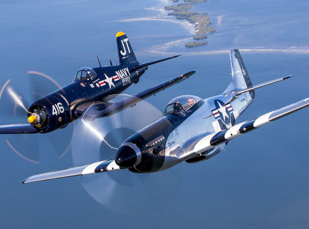 Class of 45 | F4U Corsair (Jim Tobul) and P-51 Mustang Quicksilver (Scott Yoak)