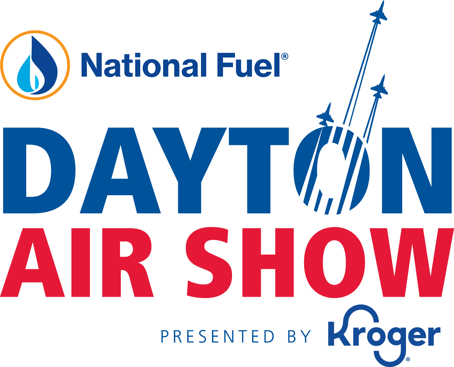 National Fuel Dayton Air Show Presented by Kroger Logo